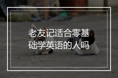 老友记适合零基础学英语的人吗