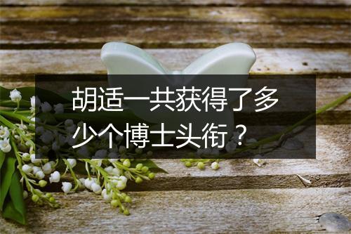 胡适一共获得了多少个博士头衔？