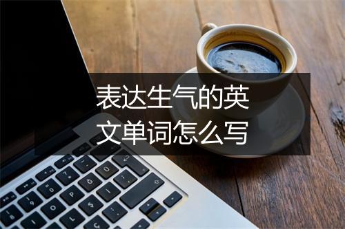 表达生气的英文单词怎么写