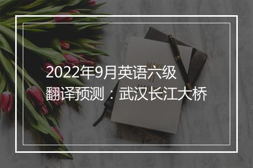 2022年9月英语六级翻译预测：武汉长江大桥