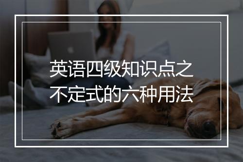 英语四级知识点之不定式的六种用法