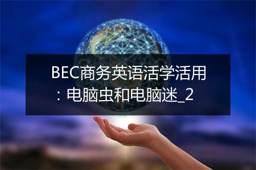 BEC商务英语活学活用：电脑虫和电脑迷_2