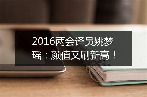 2016两会译员姚梦瑶：颜值又刷新高！