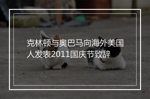 克林顿与奥巴马向海外美国人发表2011国庆节致辞