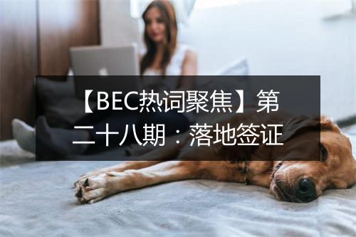 【BEC热词聚焦】第二十八期：落地签证