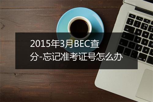 2015年3月BEC查分-忘记准考证号怎么办