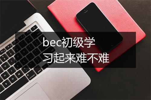 bec初级学习起来难不难