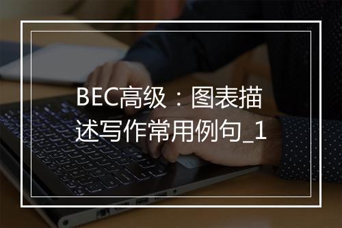 BEC高级：图表描述写作常用例句_1