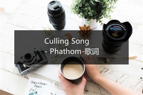 Culling Song - Phathom-歌词