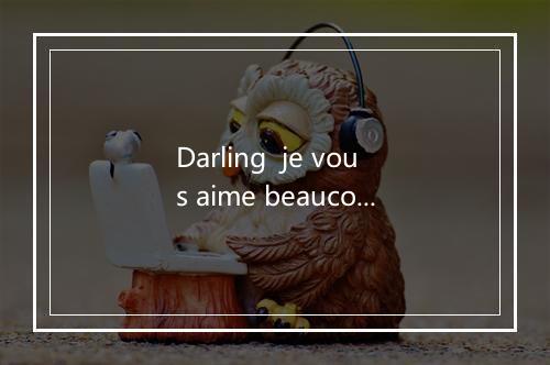 Darling  je vous aime beaucoup-歌词