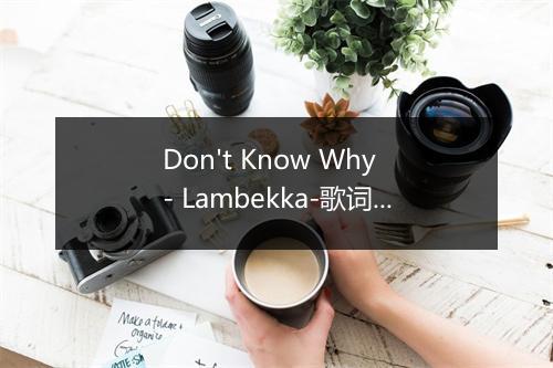 Don't Know Why - Lambekka-歌词_1