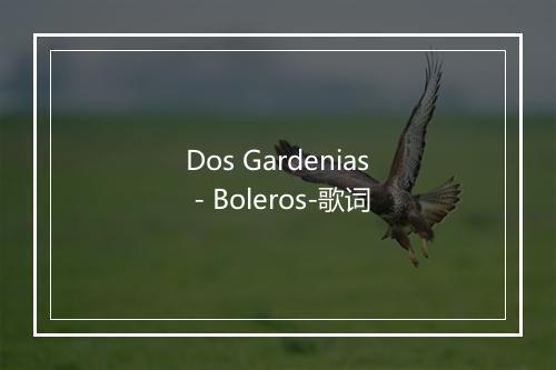 Dos Gardenias - Boleros-歌词