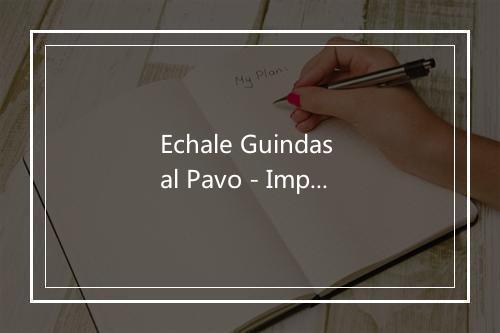 Echale Guindas al Pavo - Imperio Argentina-歌词