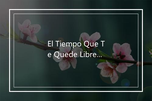 El Tiempo Que Te Quede Libre - Flor Silvestre-歌词