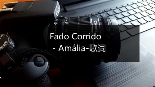 Fado Corrido - Amália-歌词