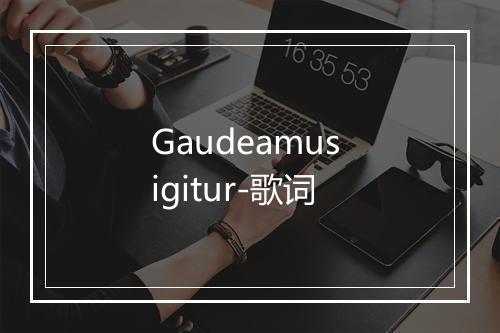 Gaudeamus igitur-歌词