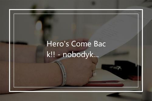 Hero's Come Back!! - nobodyknows -歌词