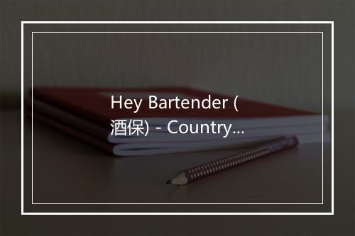 Hey Bartender (酒保) - Country Pop All-Stars-歌词