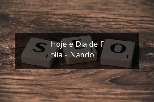 Hoje e Dia de Folia - Nando Cordel-歌词