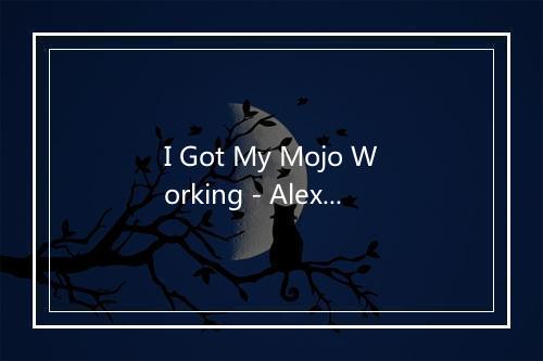 I Got My Mojo Working - Alexis Korner-歌词