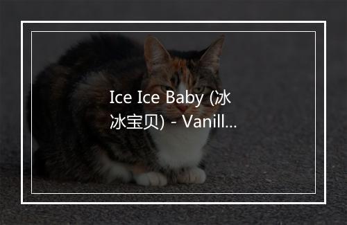 Ice Ice Baby (冰冰宝贝) - Vanilla Ice-歌词