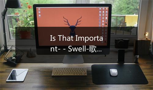 Is That Important- - Swell-歌词