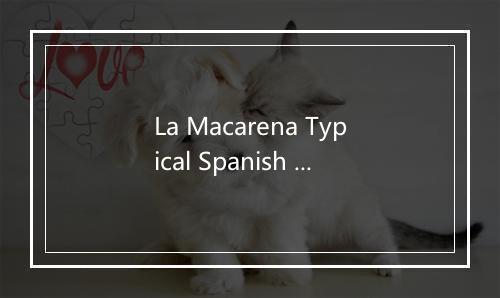 La Macarena Typical Spanish Song - The Spanish Caribe Hits-歌词