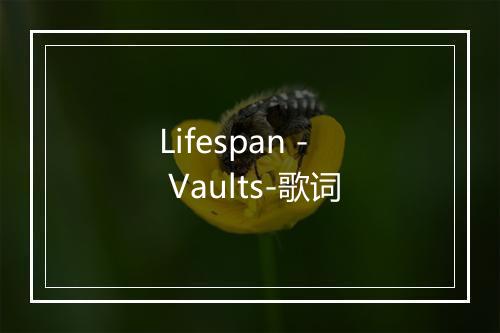 Lifespan - Vaults-歌词