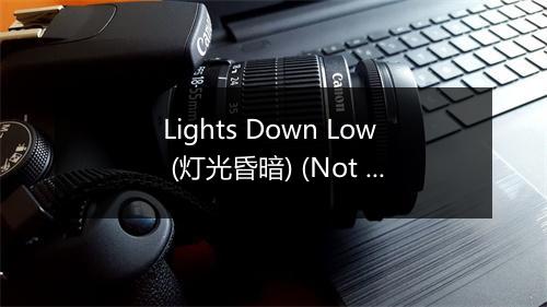 Lights Down Low (灯光昏暗) (Not Your D--e Remix) - MAX-歌词