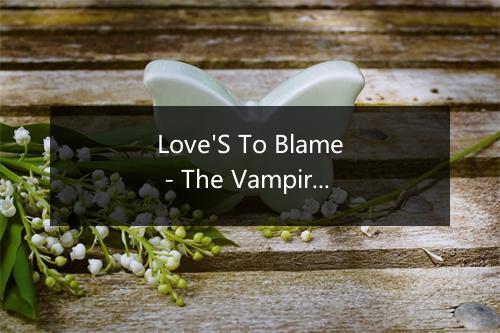 Love'S To Blame - The Vampire Diaries-歌词