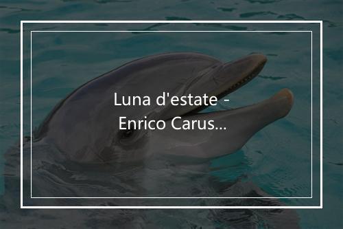 Luna d'estate - Enrico Caruso-歌词