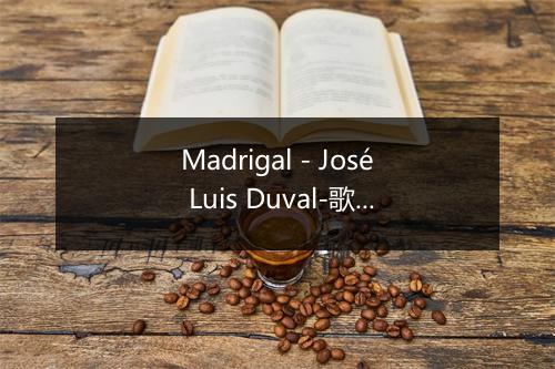 Madrigal - José Luis Duval-歌词