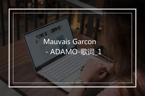 Mauvais Garcon - ADAMO-歌词_1