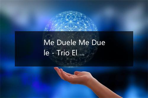 Me Duele Me Duele - Trio El Ventilador-歌词