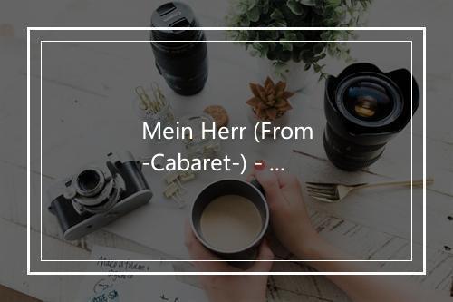 Mein Herr (From-Cabaret-) - The Musical Orchestra-歌词