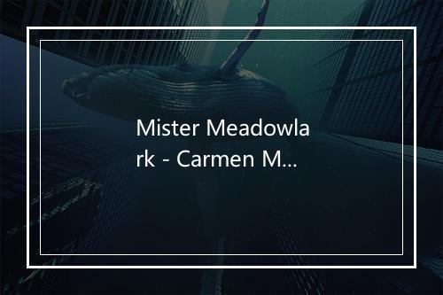 Mister Meadowlark - Carmen McRae (卡门·麦克蕾)-歌词