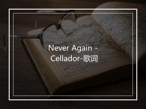 Never Again - Cellador-歌词