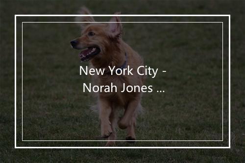 New York City - Norah Jones (诺拉·琼斯)-歌词