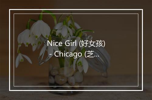 Nice Girl (好女孩) - Chicago (芝加哥合唱团)-歌词