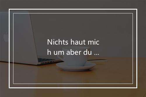 Nichts haut mich um aber du [I Get A Kick Out Of You] - Heike Makatsch-歌词