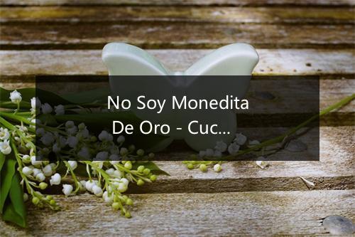 No Soy Monedita De Oro - Cuco Sánchez-歌词