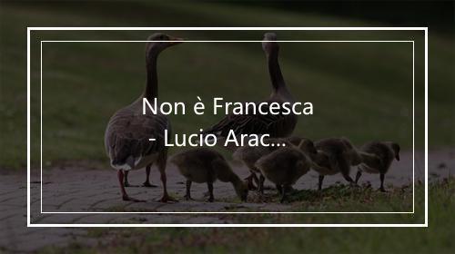 Non è Francesca - Lucio Aracri-歌词