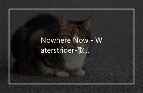 Nowhere Now - Waterstrider-歌词