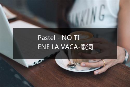 Pastel - NO TIENE LA VACA-歌词