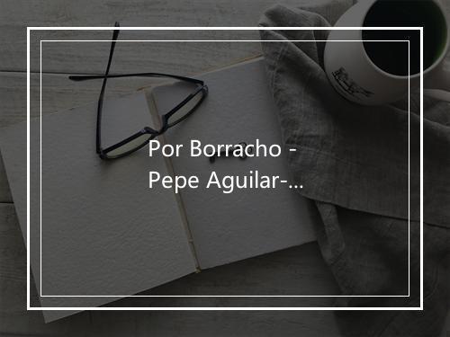 Por Borracho - Pepe Aguilar-歌词