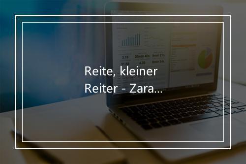 Reite, kleiner Reiter - Zarah Leander-歌词