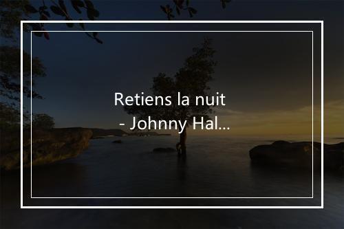 Retiens la nuit - Johnny Hallyday-歌词_9