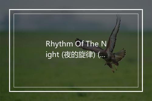 Rhythm Of The Night (夜的旋律) (Long Version) - DeBarge-歌词