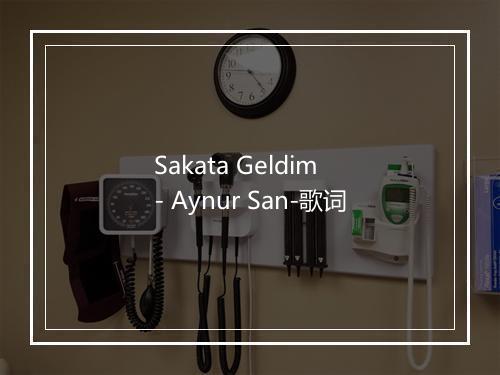 Sakata Geldim - Aynur San-歌词