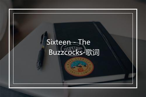 Sixteen - The Buzzcocks-歌词